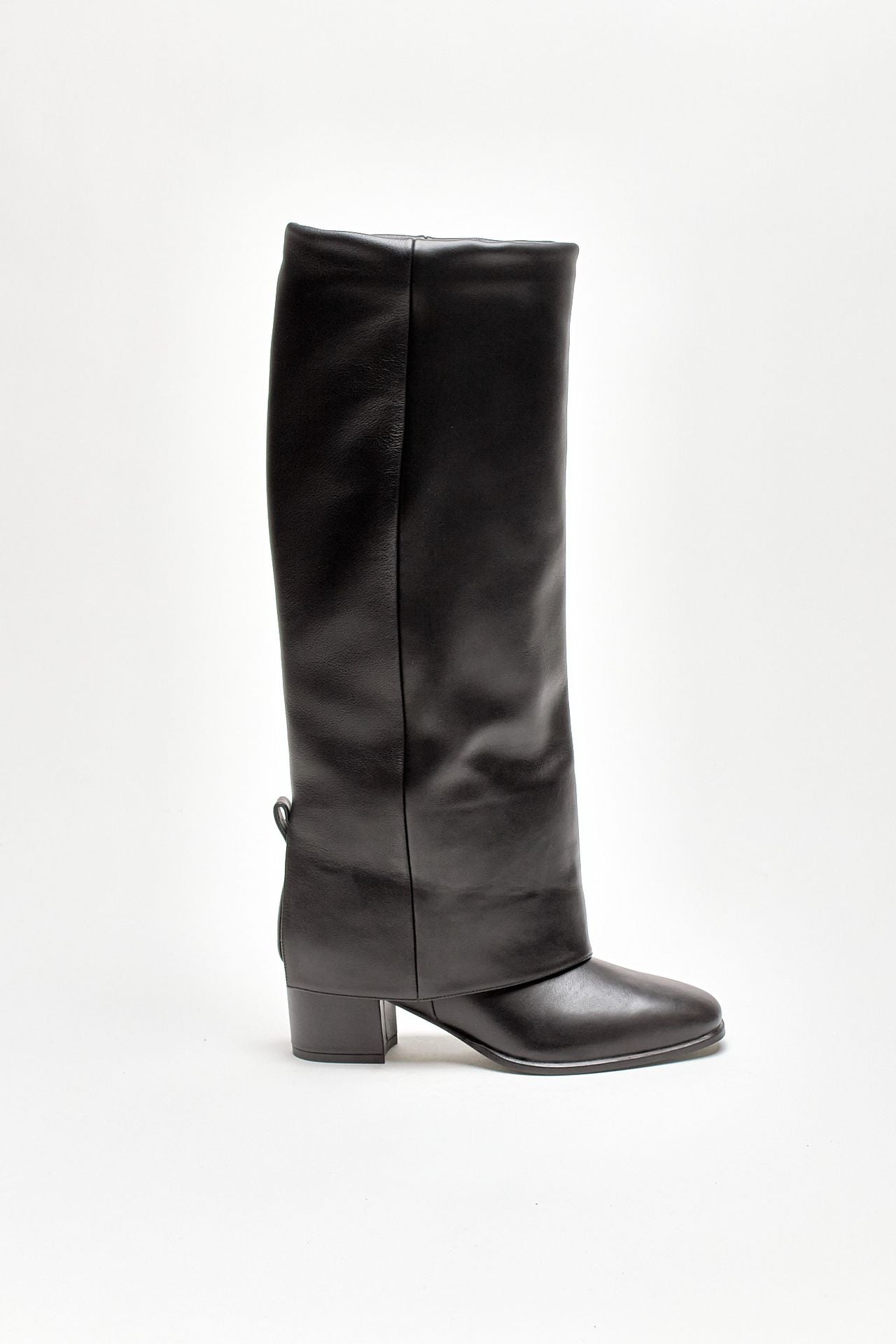 stivali georgina in pelle nera donna Gia borghini - 1