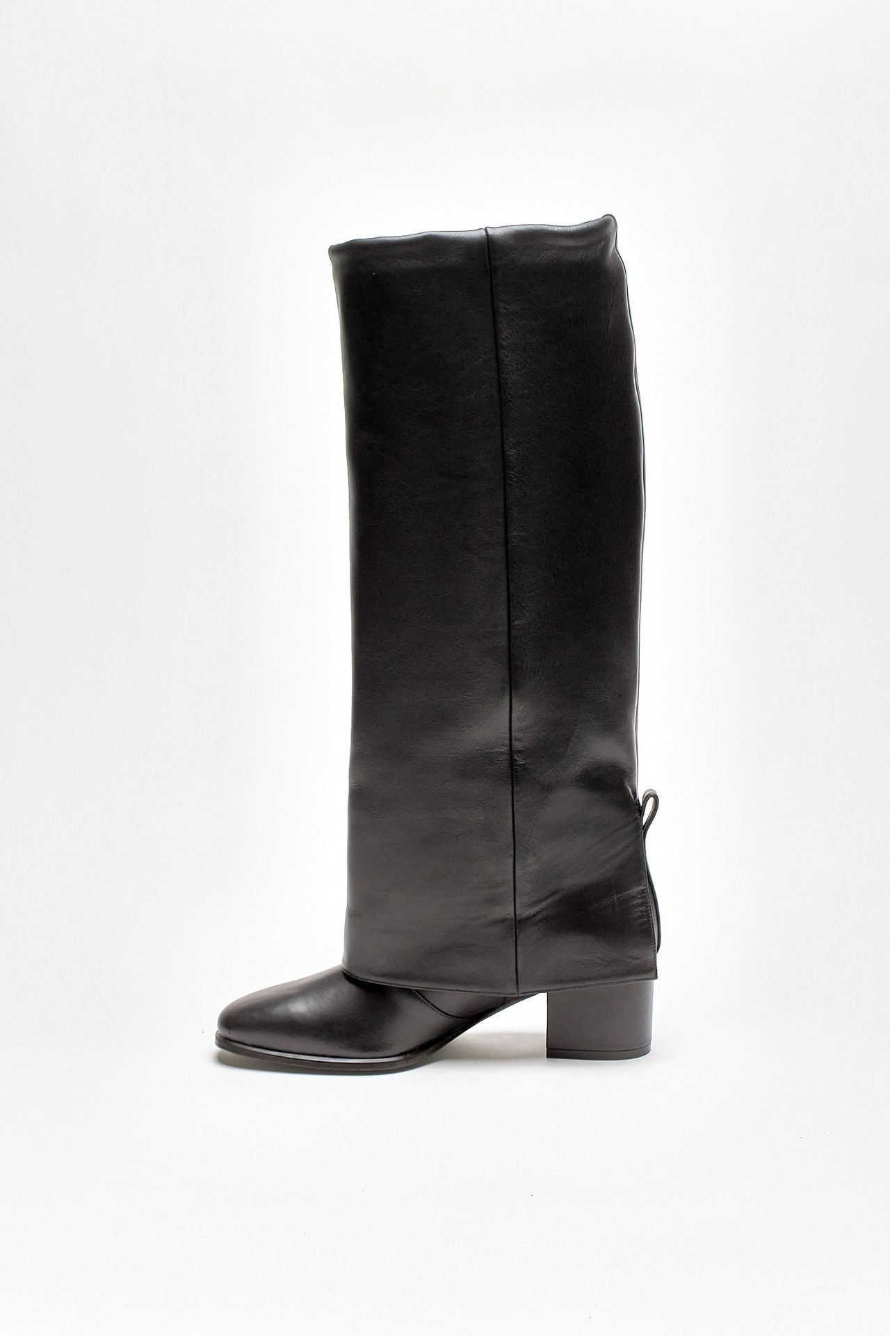 stivali georgina in pelle nera donna Gia borghini - 4