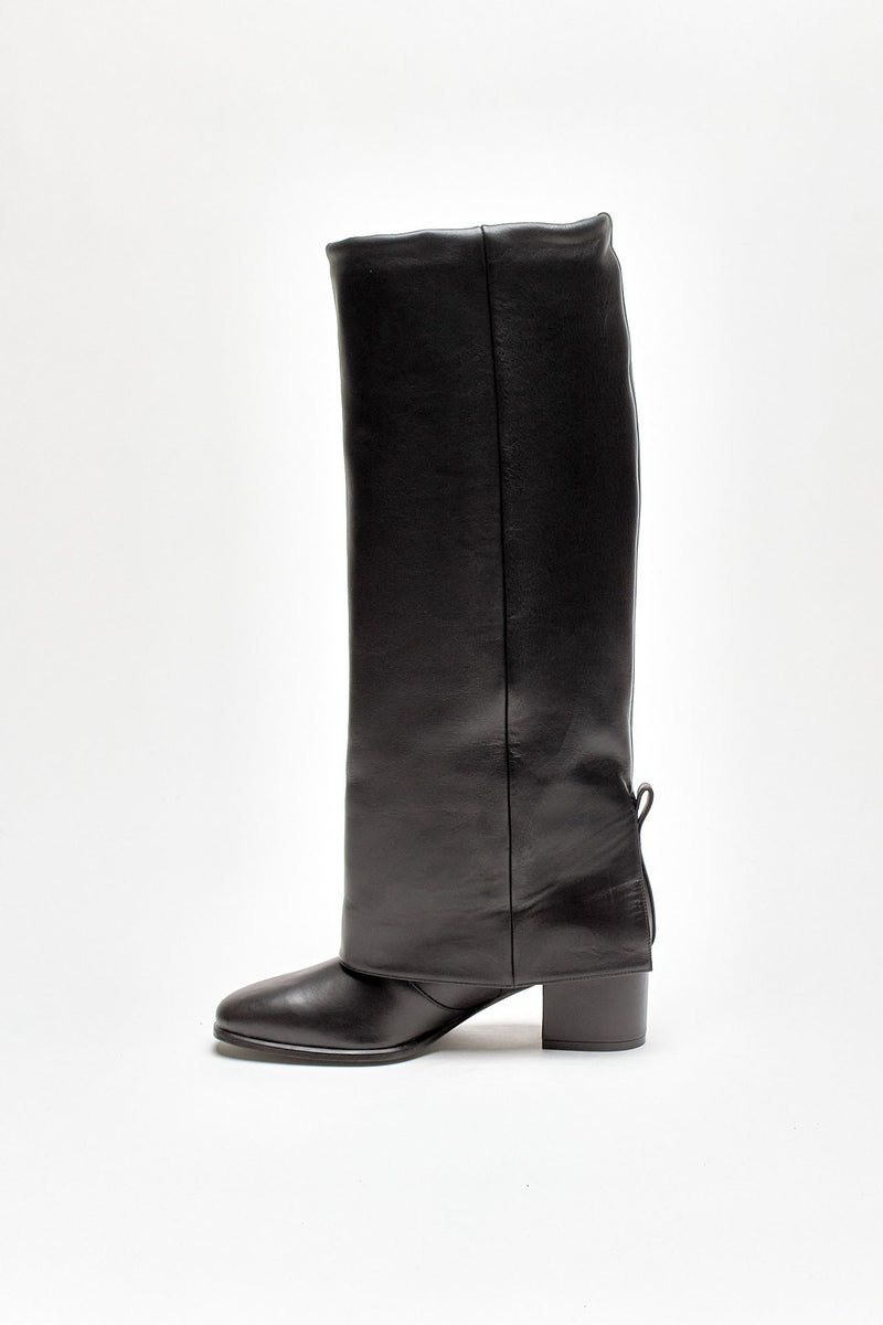 stivali georgina in pelle nera donna Gia borghini - 4