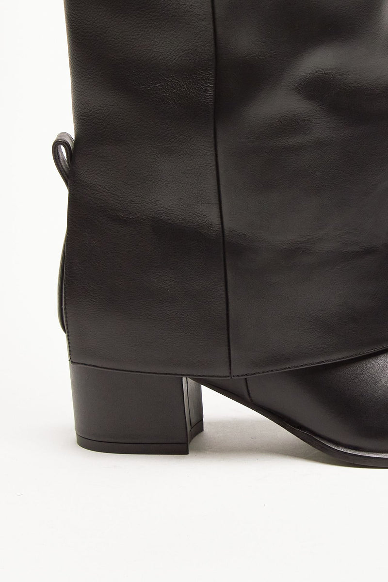 stivali georgina in pelle nera donna Gia borghini - 6