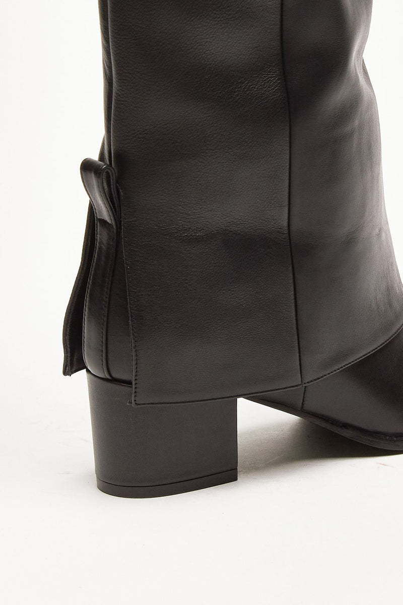 stivali georgina in pelle nera donna Gia borghini - 7