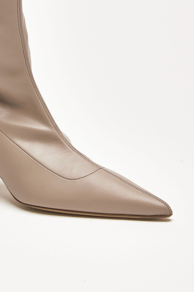 stivaletti mia in pelle sintetica beige donna Gia borghini - 5