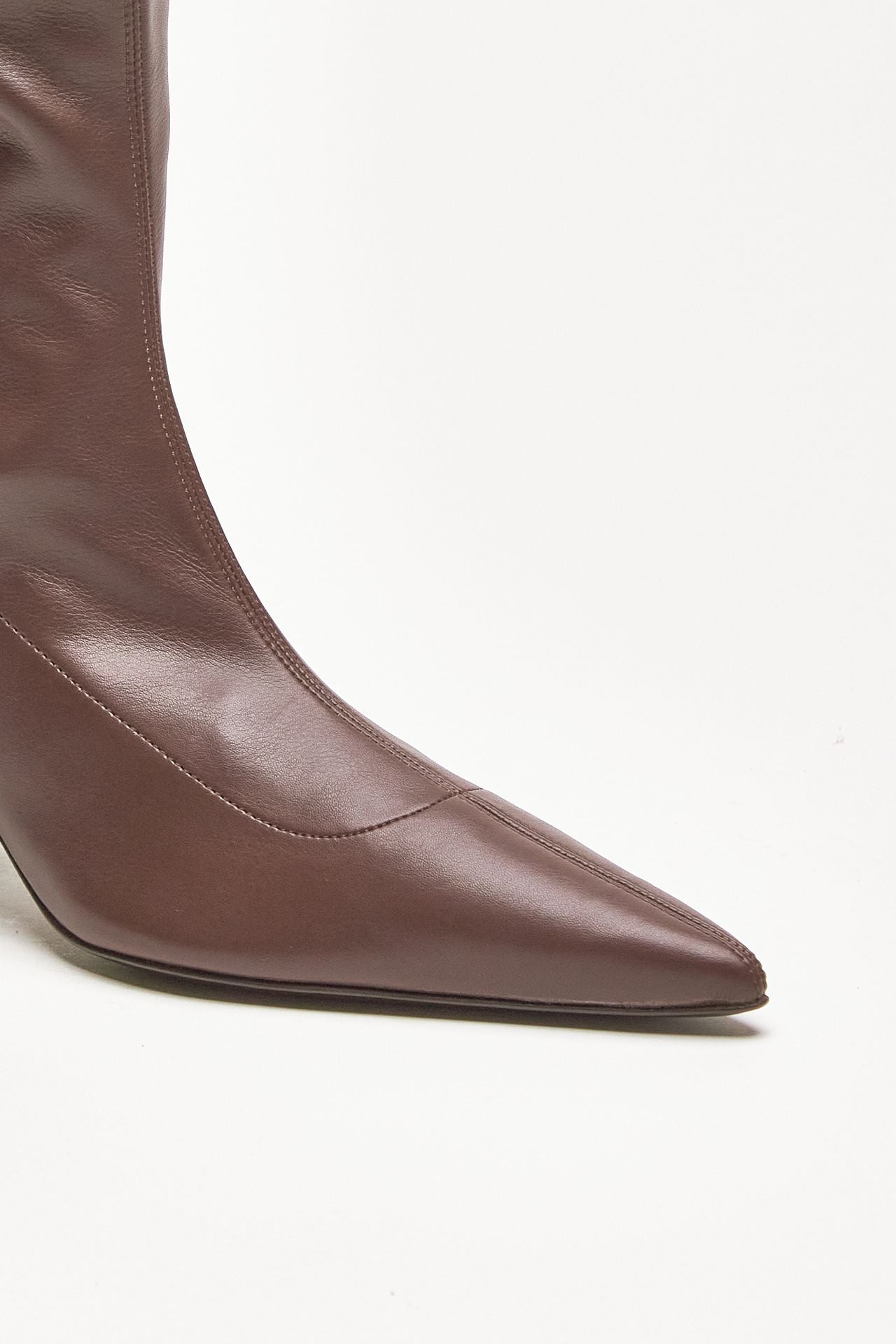 stivali hera in pelle sintetica cioccolato donna Gia borghini - 5