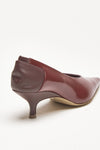 décolleté sloane in pelle bordeaux donna Gia borghini - 7
