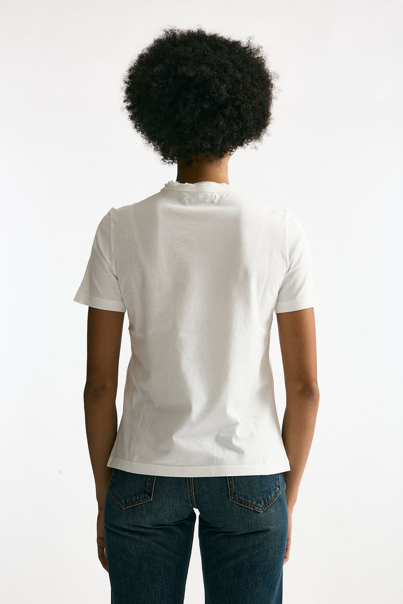 T-shirt basic bianco donna Grifoni - 3