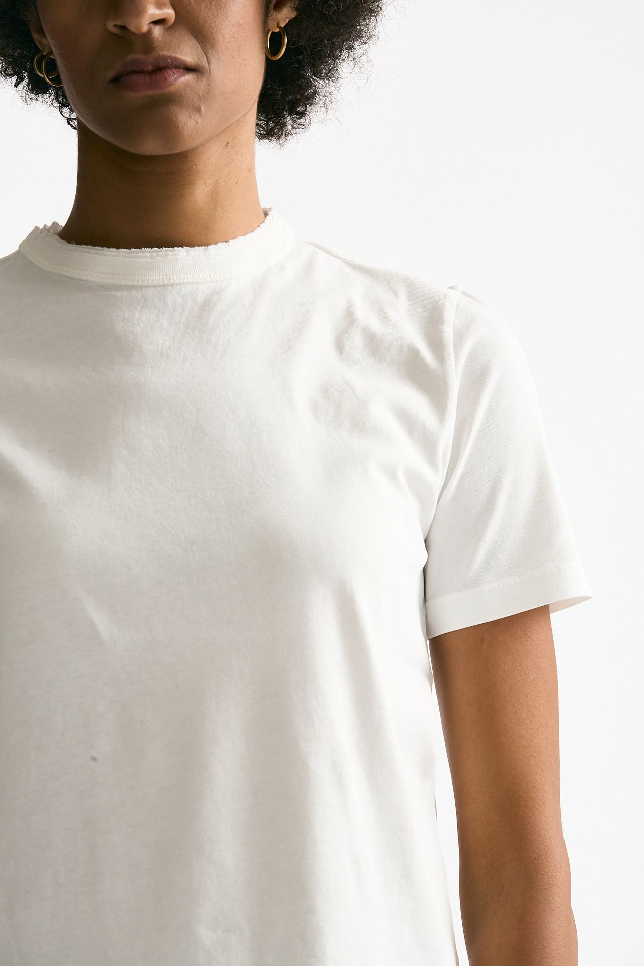 T-shirt basic bianco donna Grifoni - 4