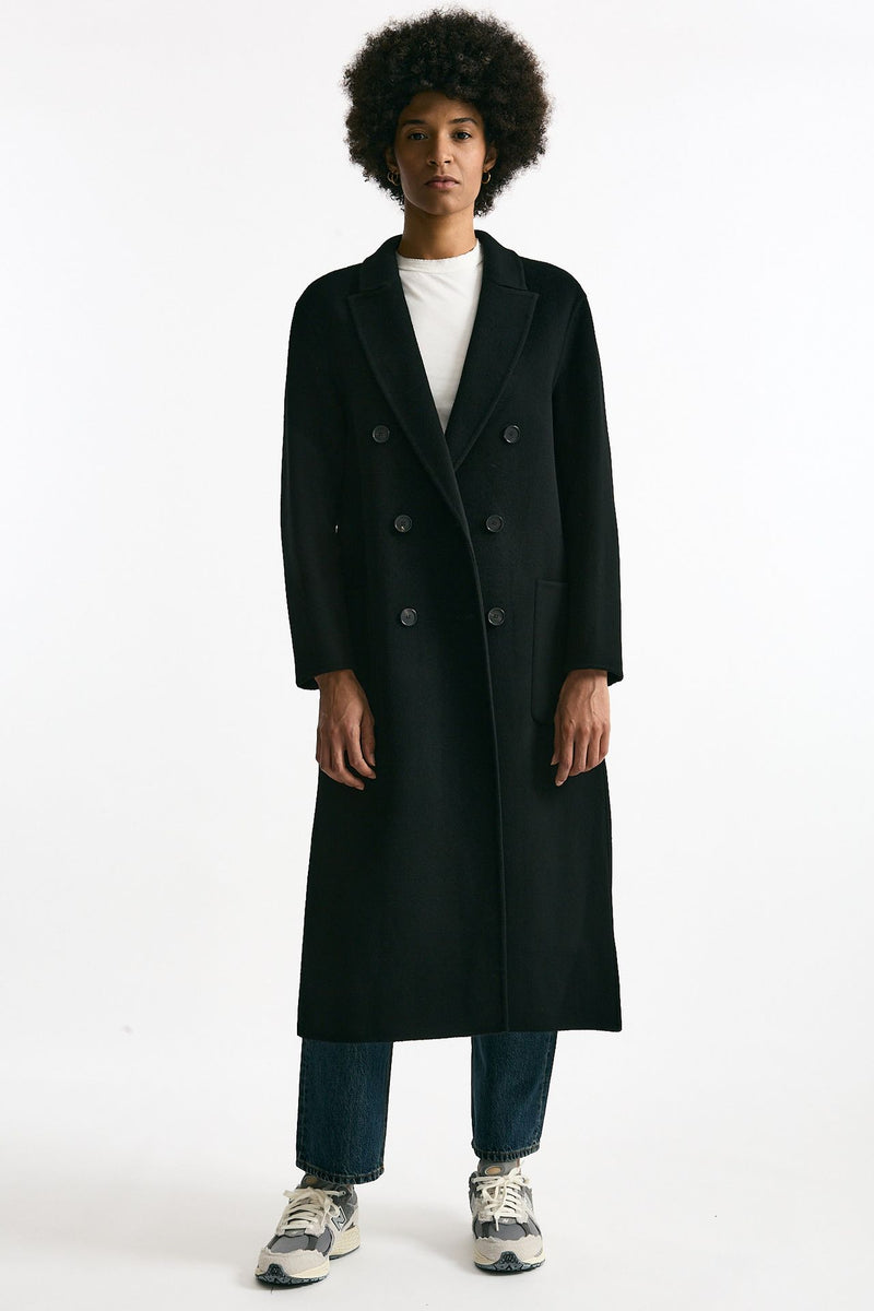 Cappotto doppiopetto nero donna Grifoni - 1