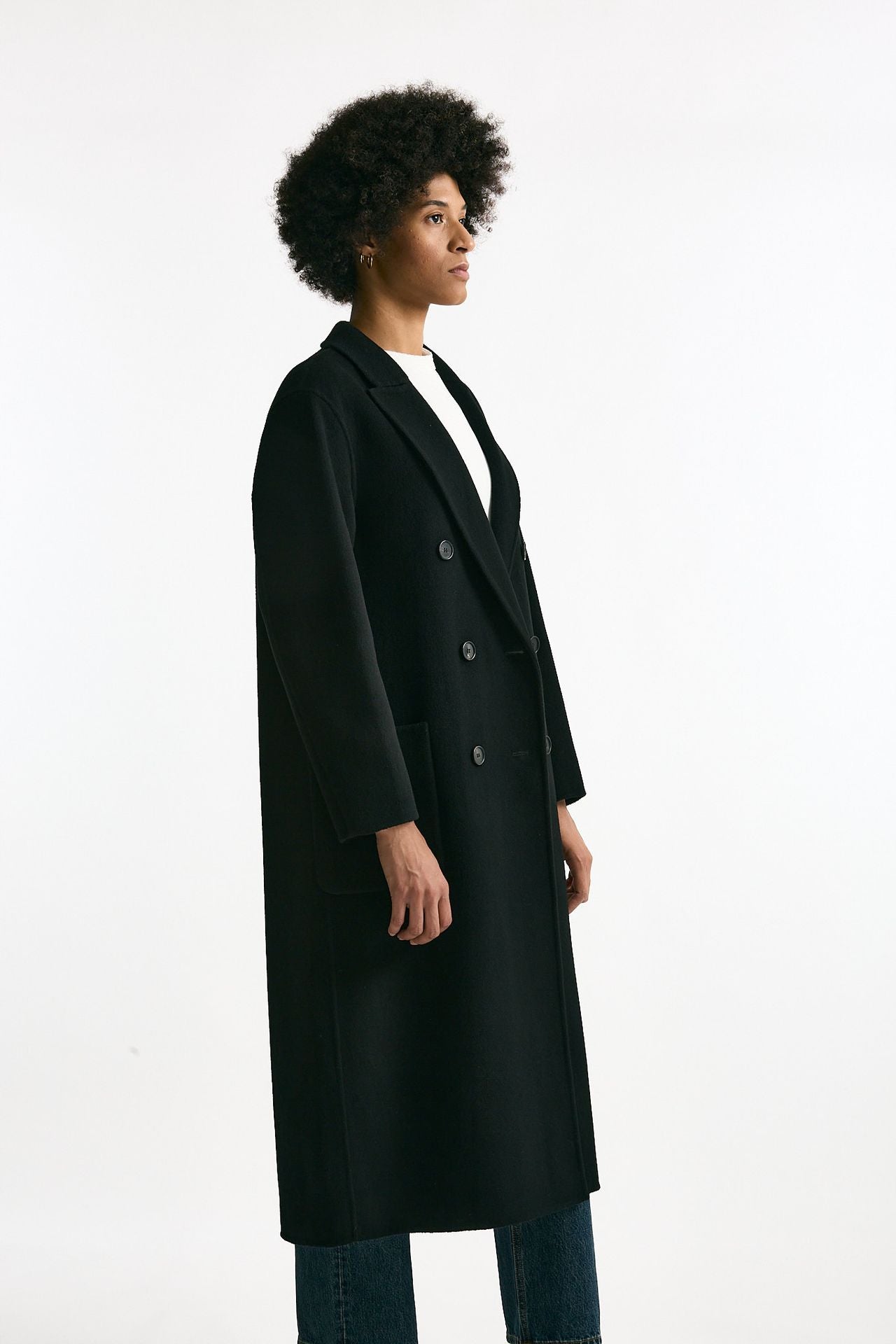 Cappotto doppiopetto nero donna Grifoni - 2