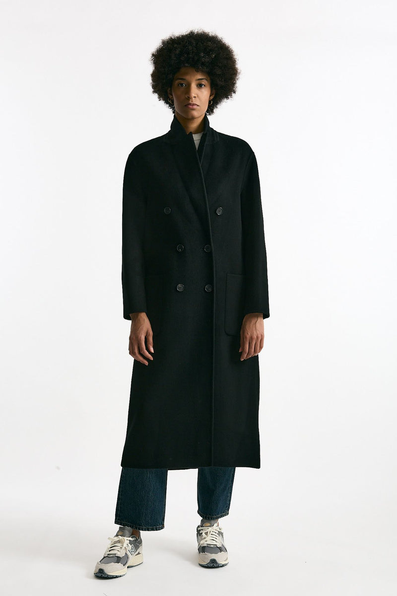 Cappotto doppiopetto nero donna Grifoni - 5