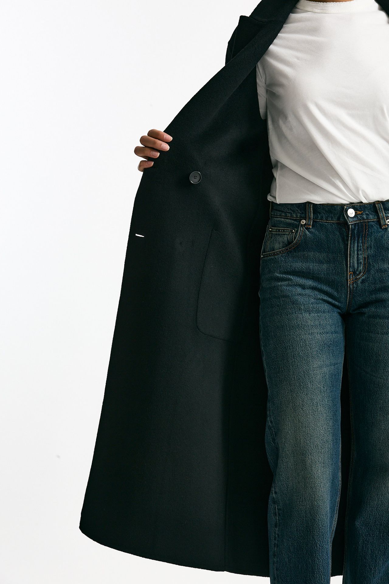 Cappotto doppiopetto nero donna Grifoni - 8