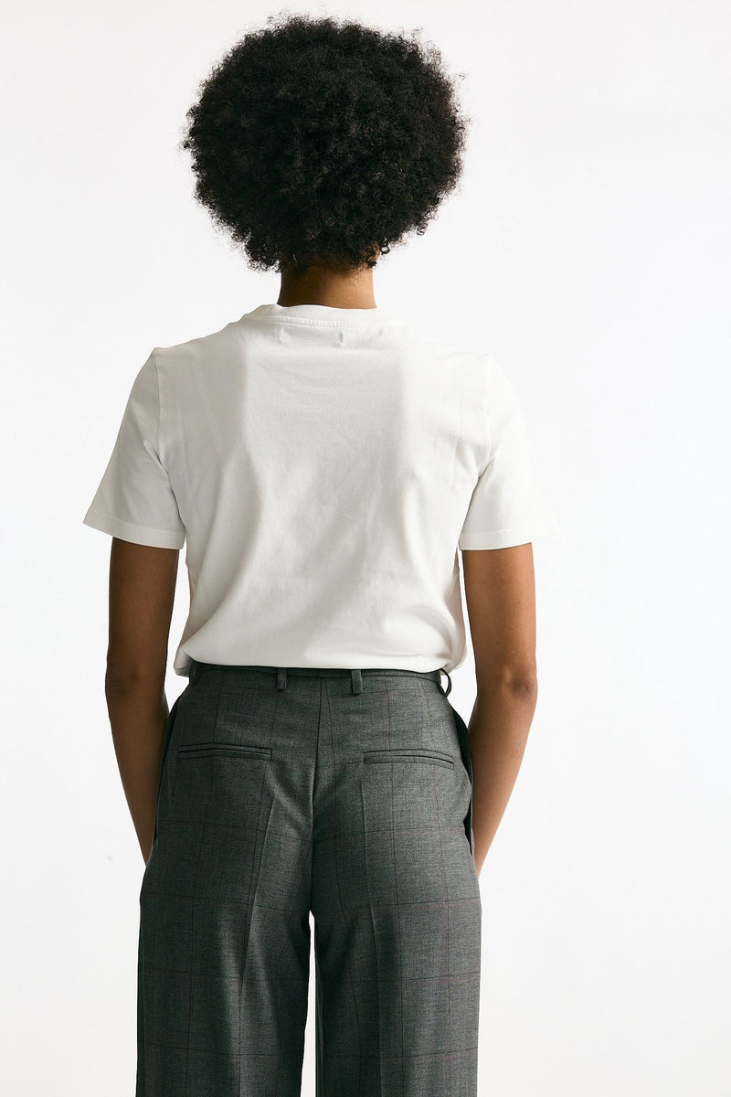 T-shirt basica bianco ottico donna Grifoni - 3