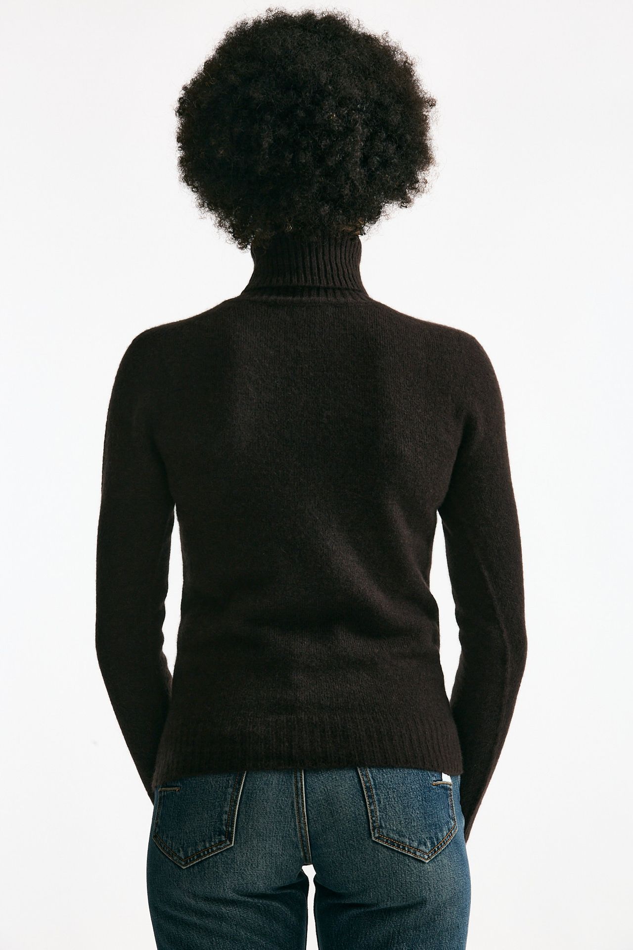 Maglia in cachemire e seta marrone donna Grifoni - 4