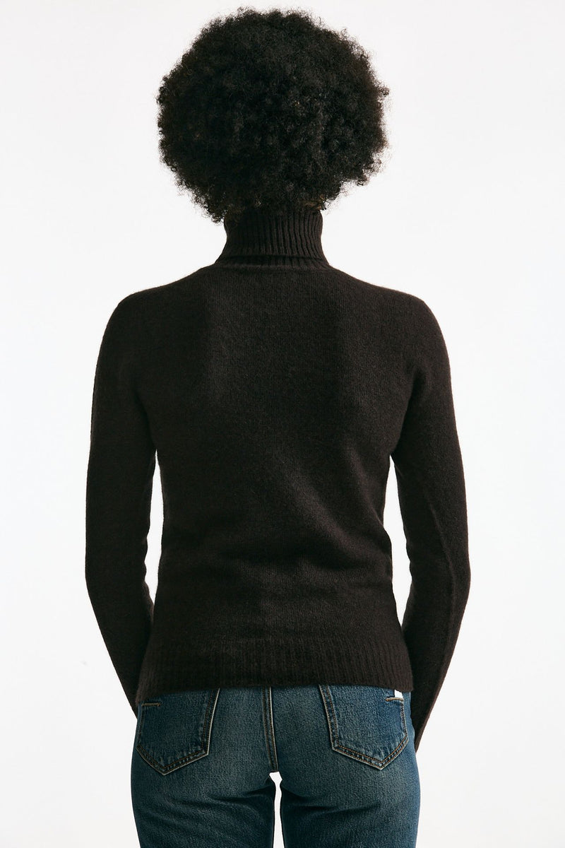 Maglia in cachemire e seta marrone donna Grifoni - 4