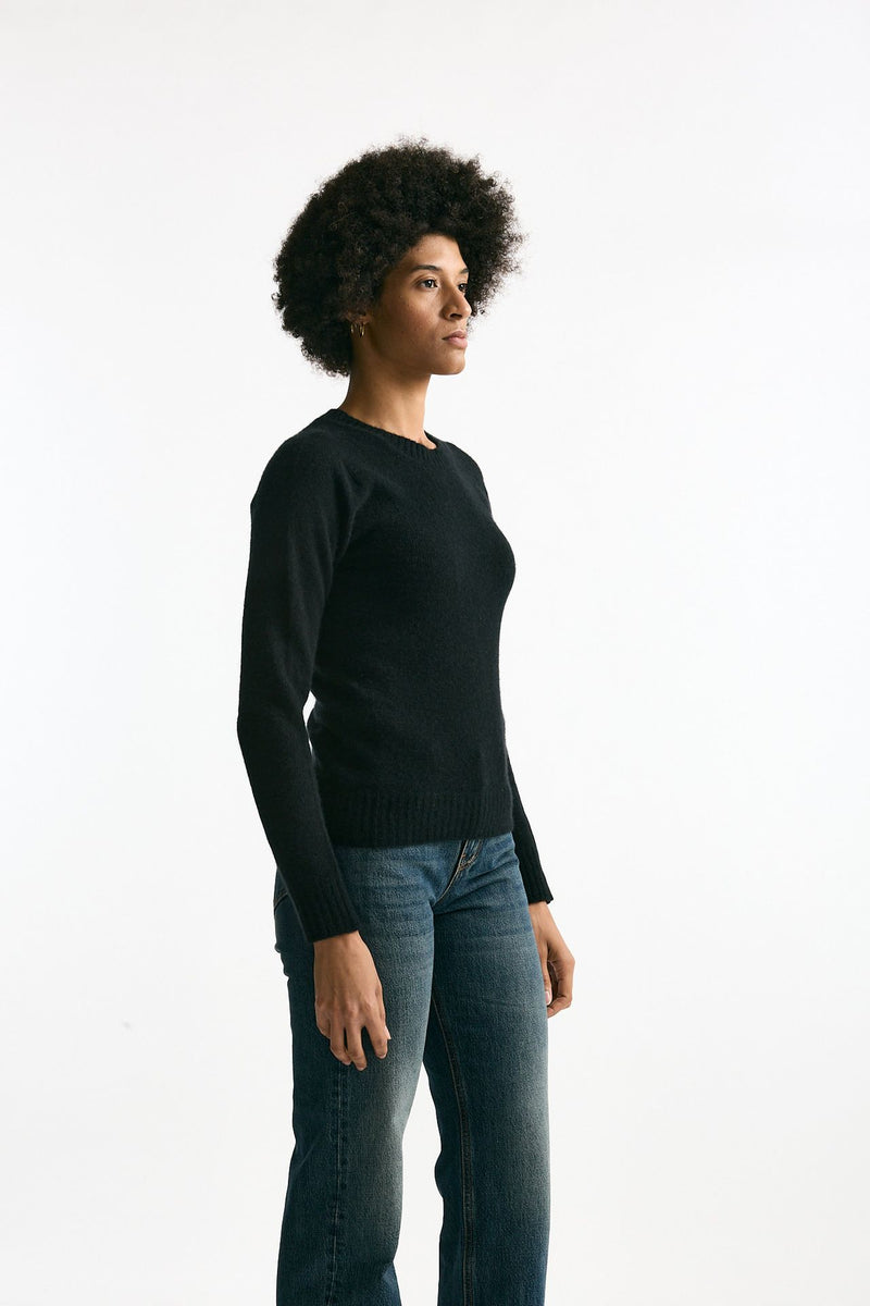 Maglia in cachemire e seta nero donna Grifoni - 3