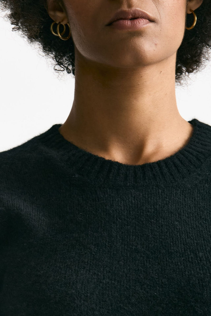 Maglia in cachemire e seta nero donna Grifoni - 4