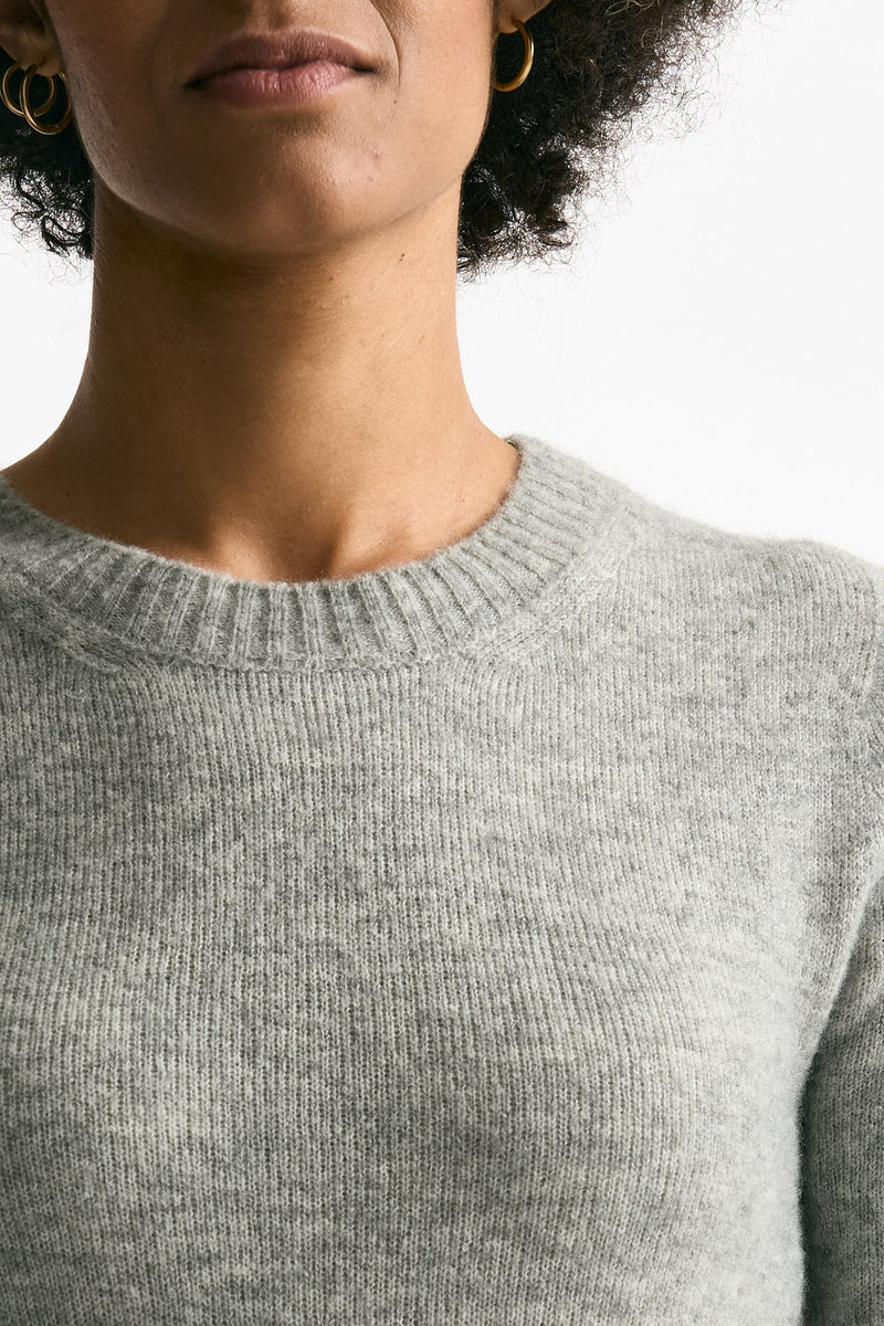 Maglia in cachemire e seta grigio melange donna Grifoni - 4