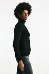Maglia a trecce in cashmere nero donna Grifoni - 3