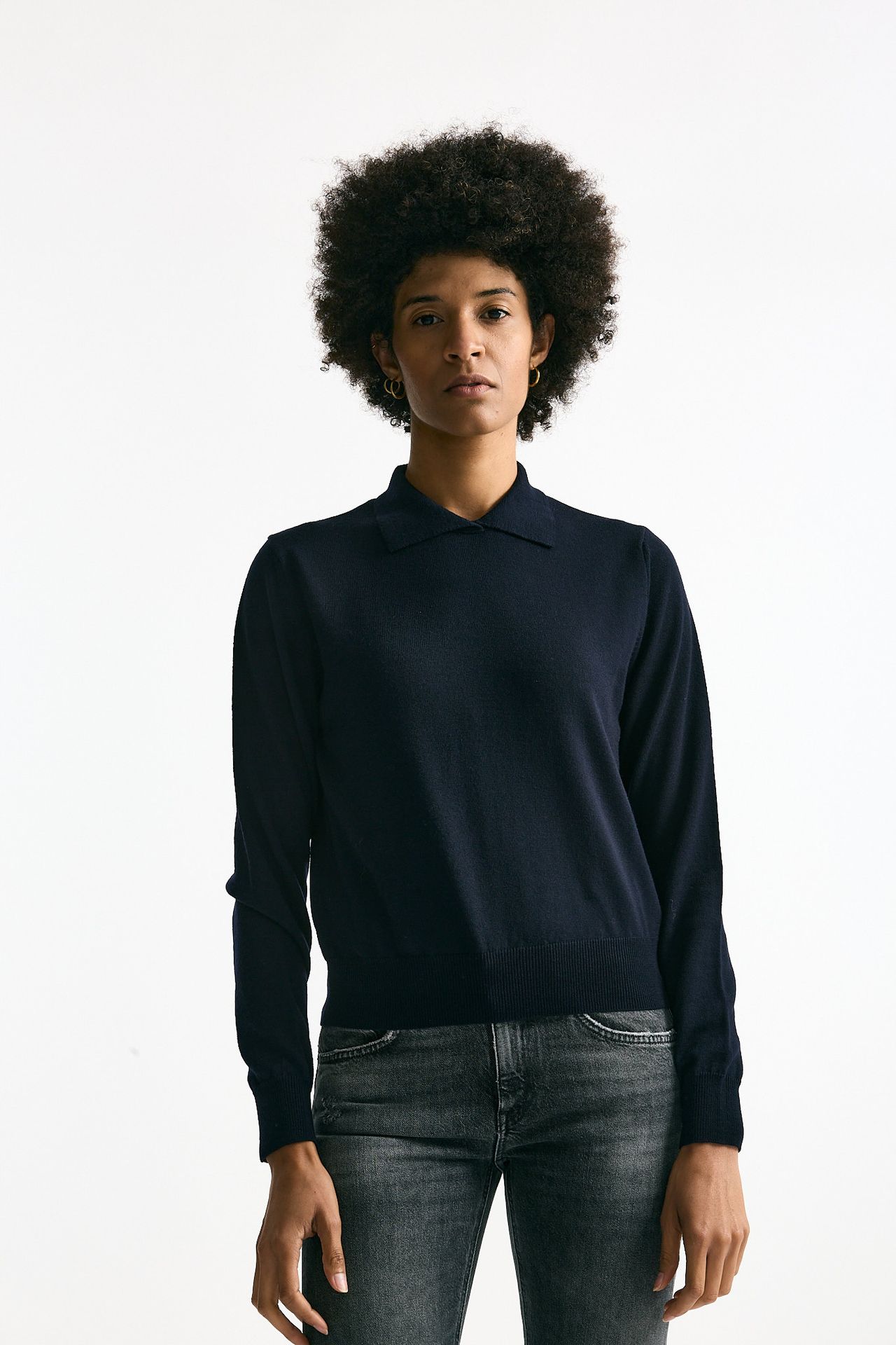 Maglia polo blu navy donna Grifoni - 2