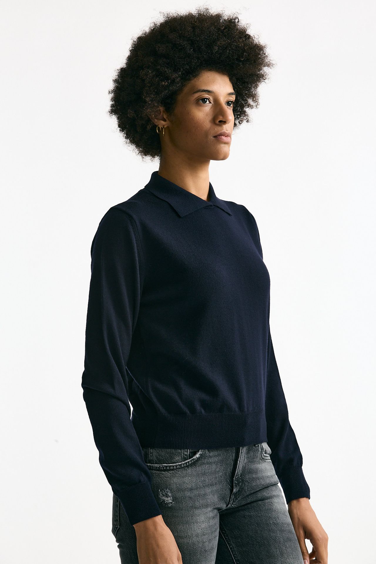 Maglia polo blu navy donna Grifoni - 3