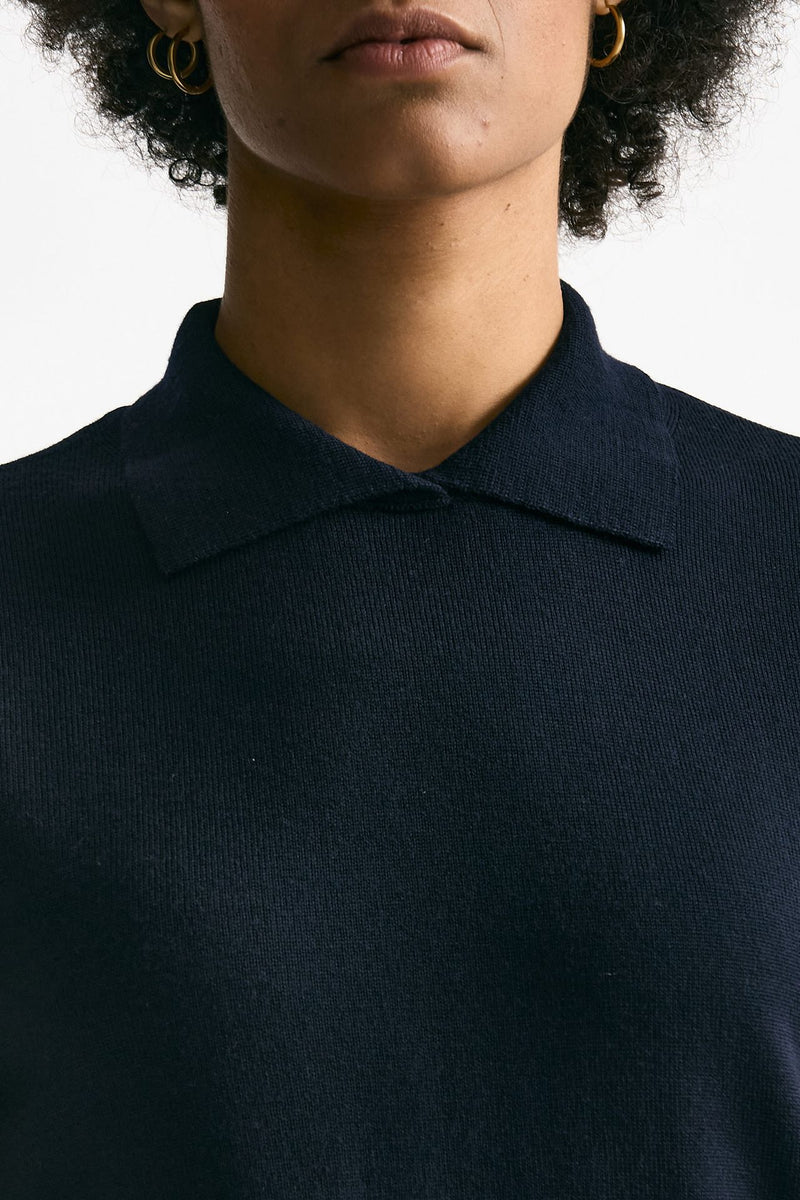 Maglia polo blu navy donna Grifoni - 4