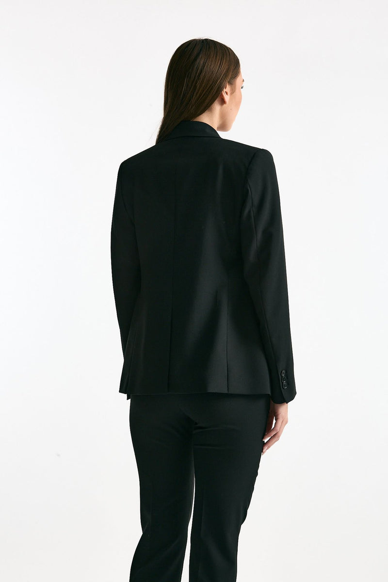 Tailleur in fresco lana nero donna Grifoni - 5