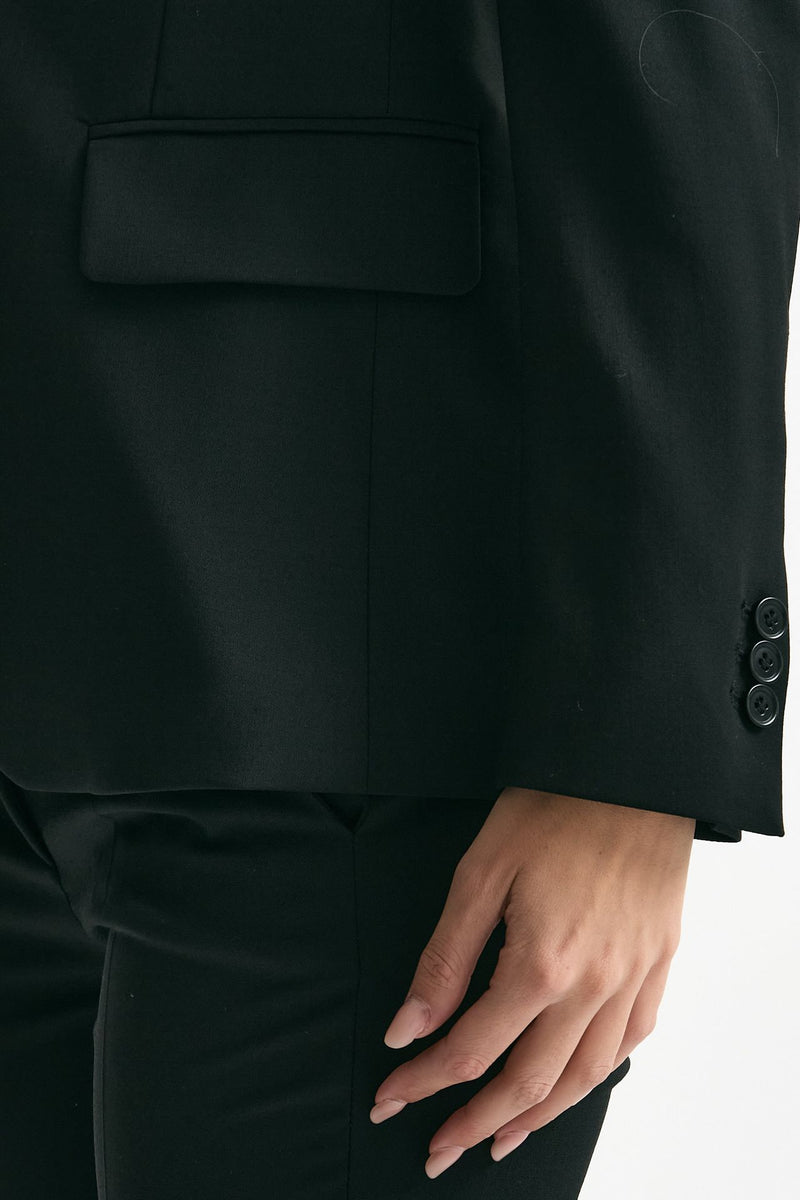 Tailleur in fresco lana nero donna Grifoni - 7