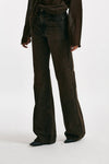 jeans palazzo korea lavaggio black brown donna Haikure - 2