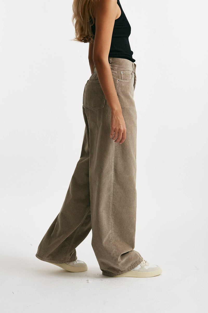 pantalone bethany boy fit over tortora donna Haikure - 3