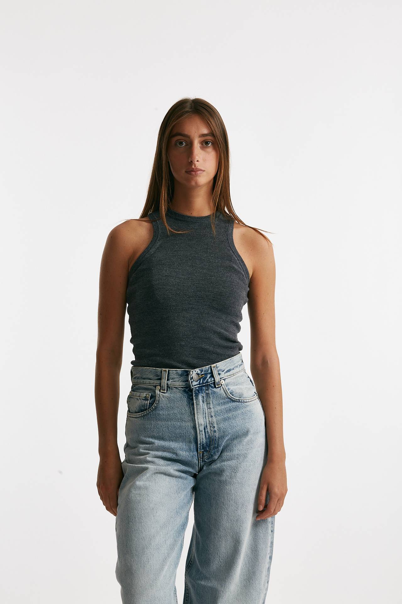 tank top antracite donna Haikure - 1