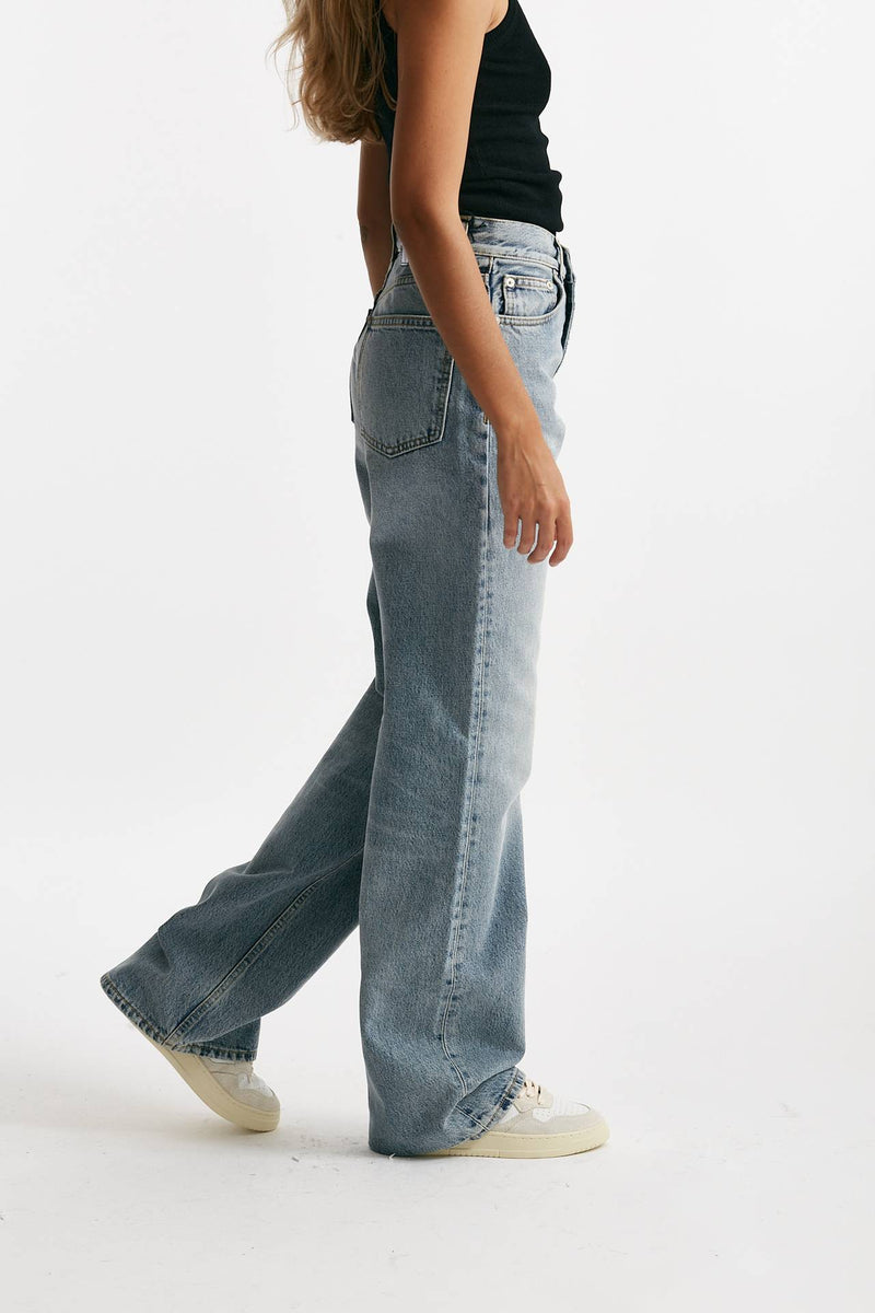 jeans palazzo korea lavaggio chiaro donna Haikure - 3