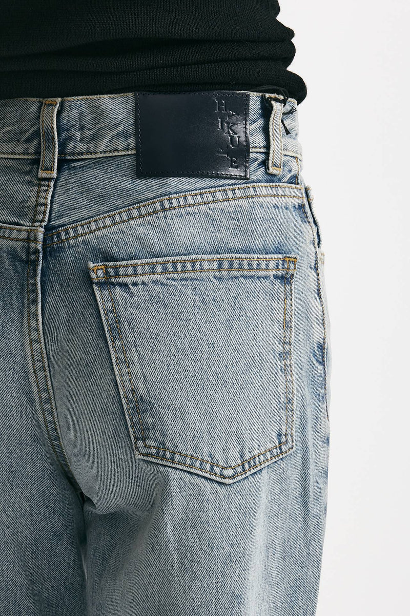 jeans palazzo korea lavaggio chiaro donna Haikure - 6