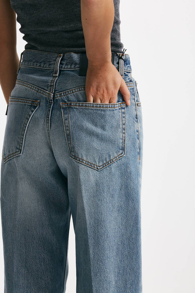 jeans boyfit bonnie lavaggio medio chiaro donna Haikure - 6