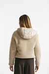 bomber teddy e nylon beige donna Herno - 2