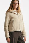 bomber teddy e nylon beige donna Herno - 3