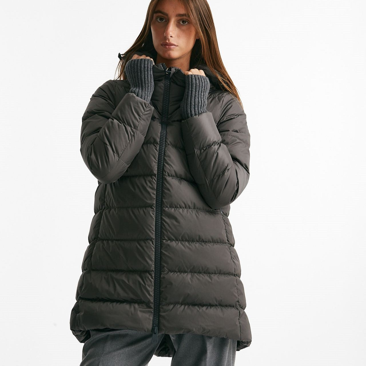 piumino midi CHAMONIX antracite donna Herno - 6