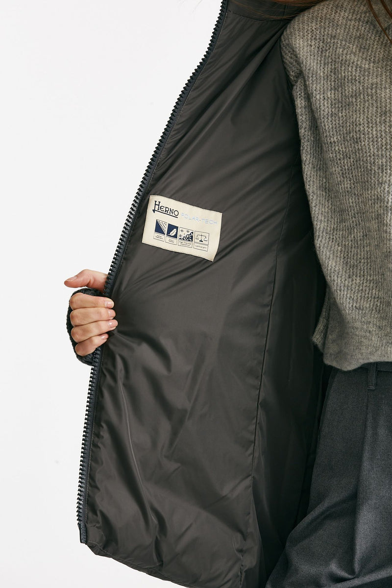 piumino midi CHAMONIX antracite donna Herno - 5