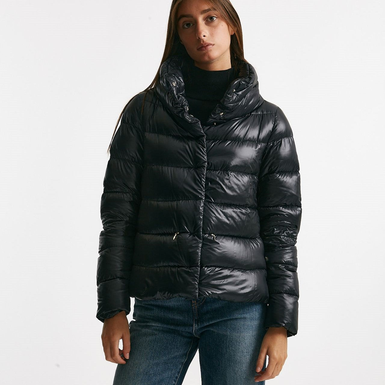 piumino corto in nylon ultralight nero donna Herno - 10