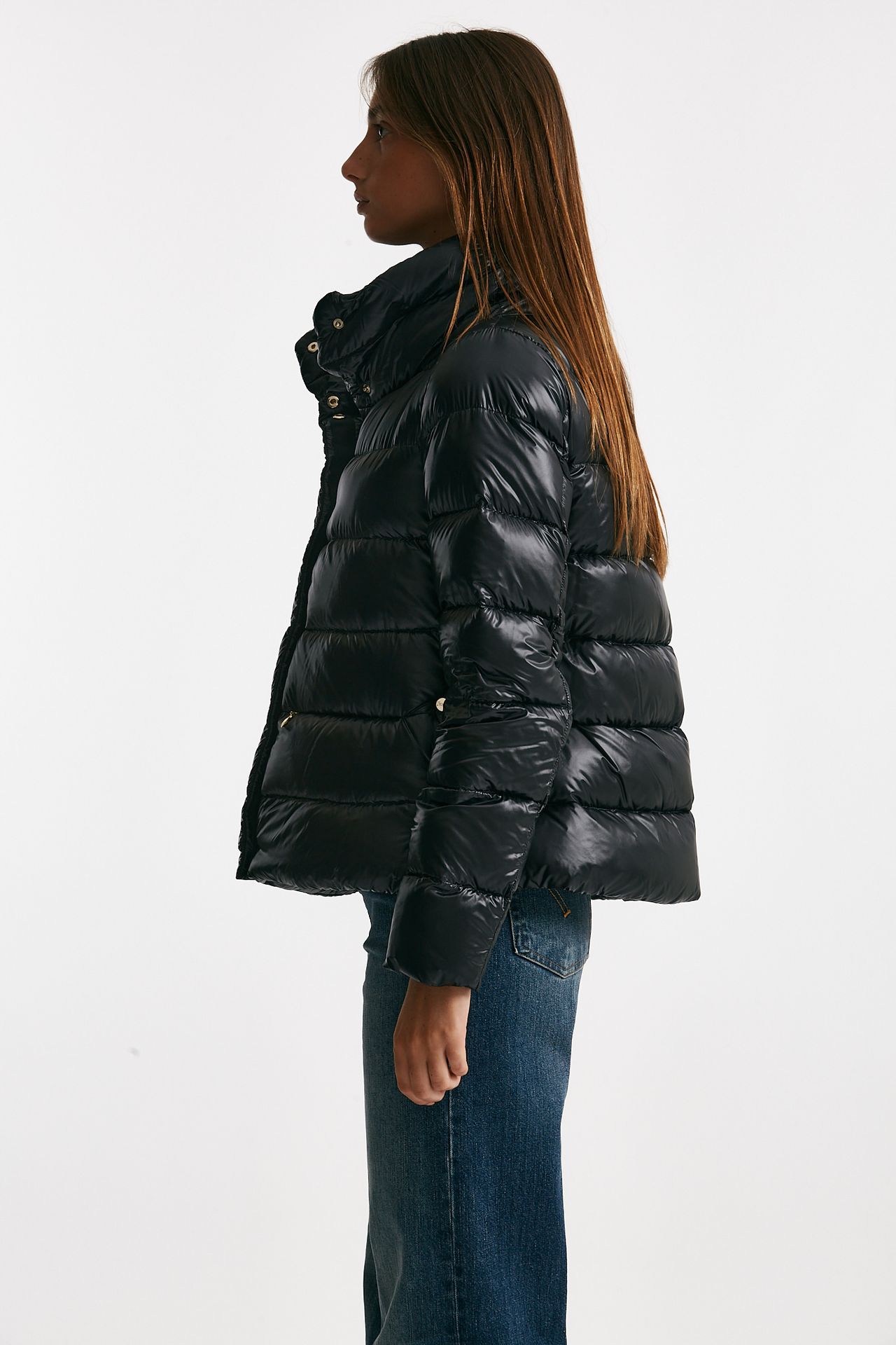 piumino corto in nylon ultralight nero donna Herno - 2