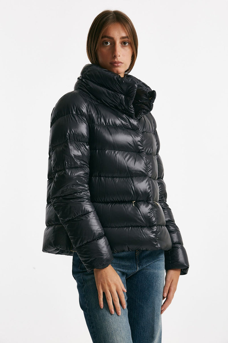 piumino corto in nylon ultralight nero donna Herno - 3