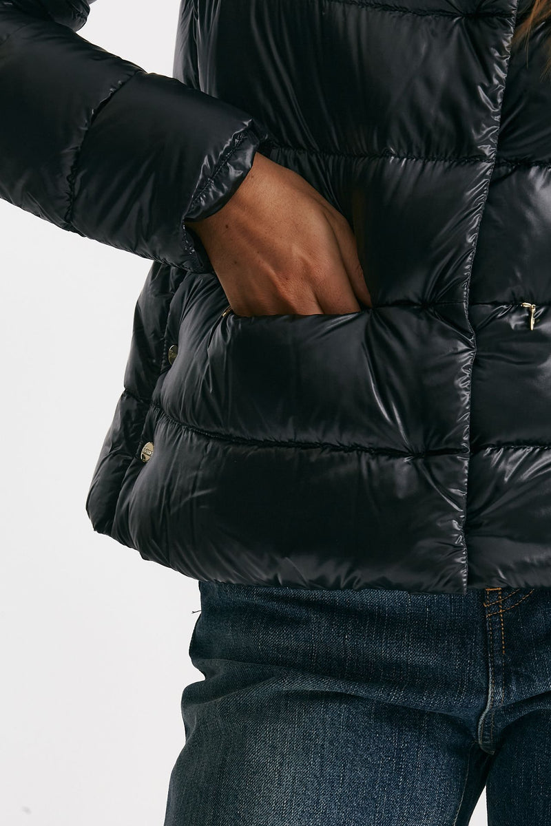 piumino corto in nylon ultralight nero donna Herno - 7