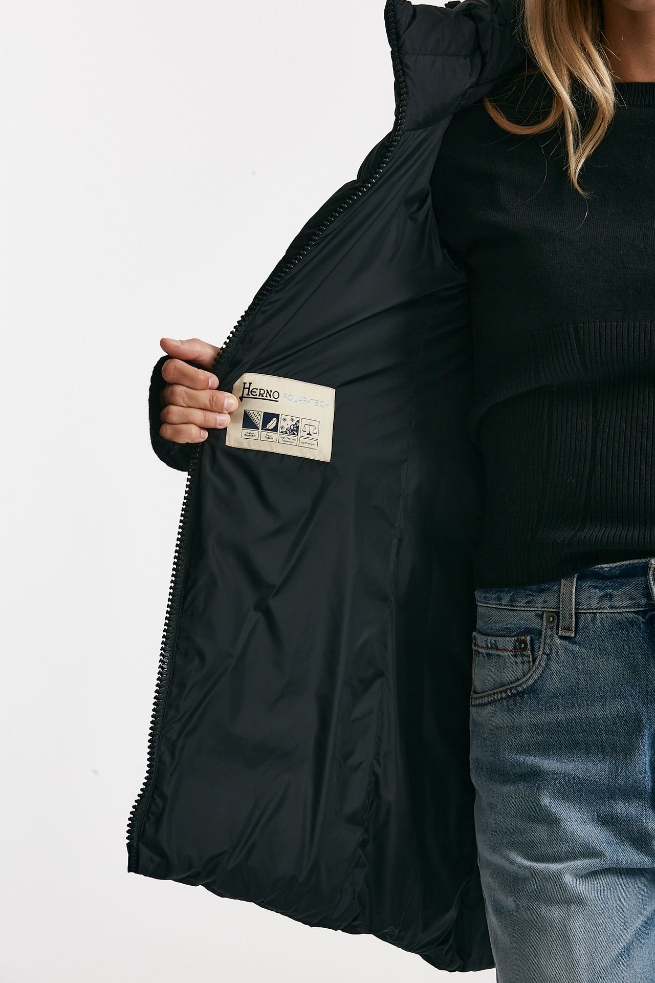 piumino midi CHAMONIX nero donna Herno - 7