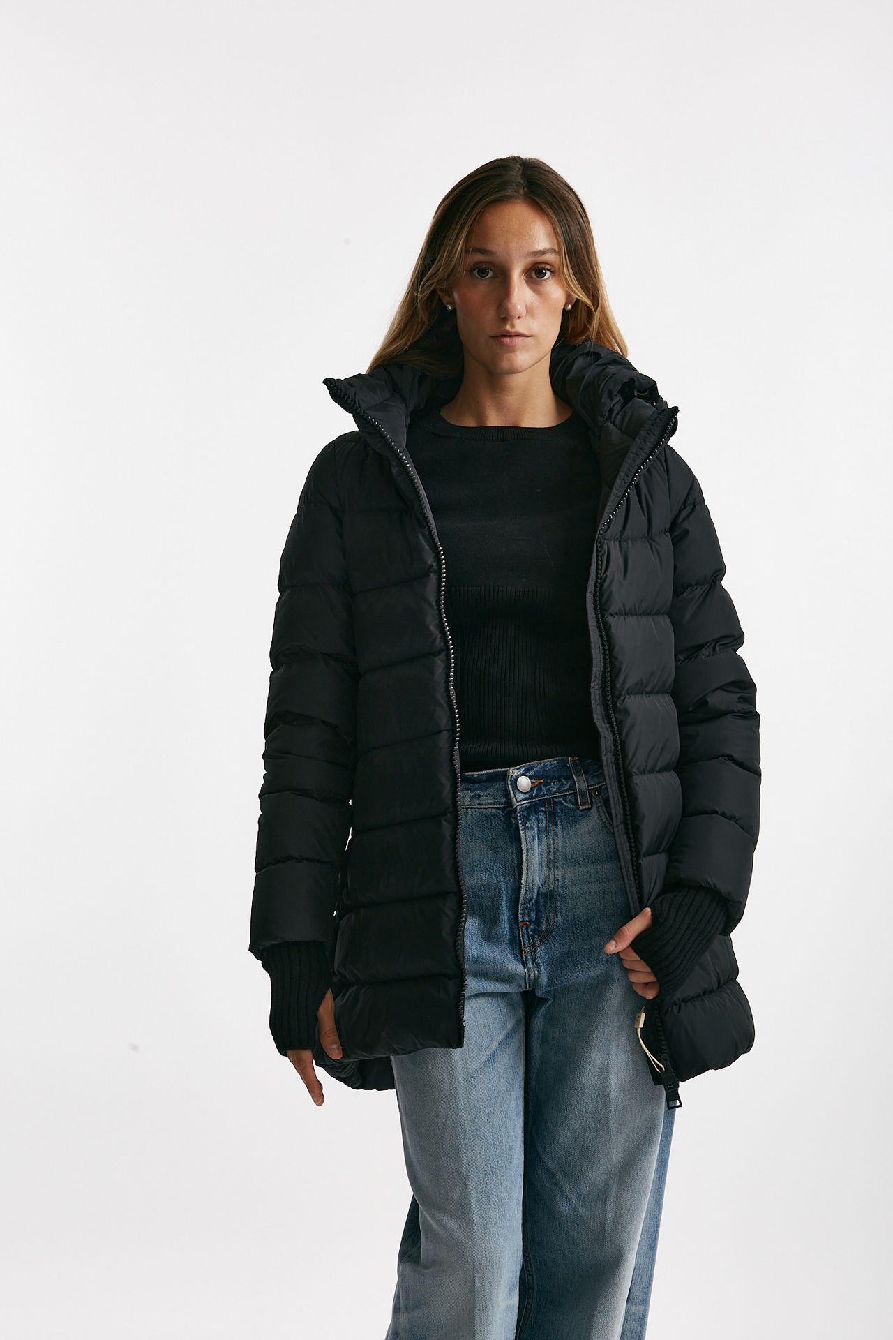 piumino midi CHAMONIX nero donna Herno - 1