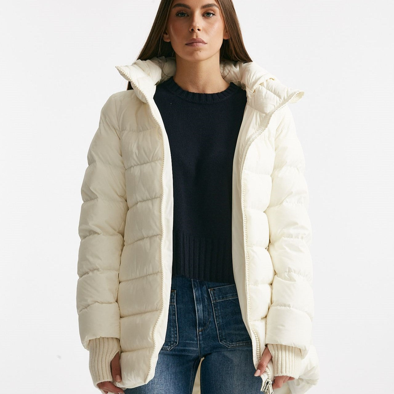 piumino midi CHAMONIX bianco donna Herno - 8