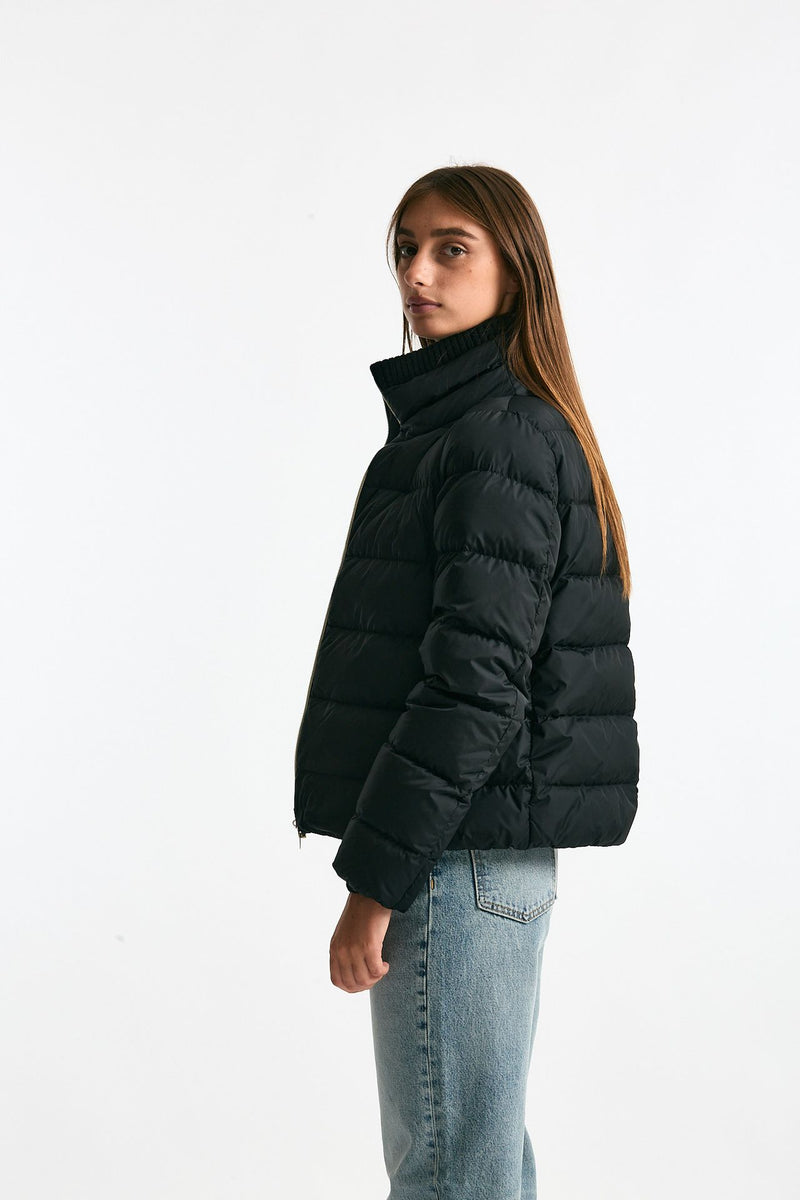 Piumino corto nero donna Herno - 4