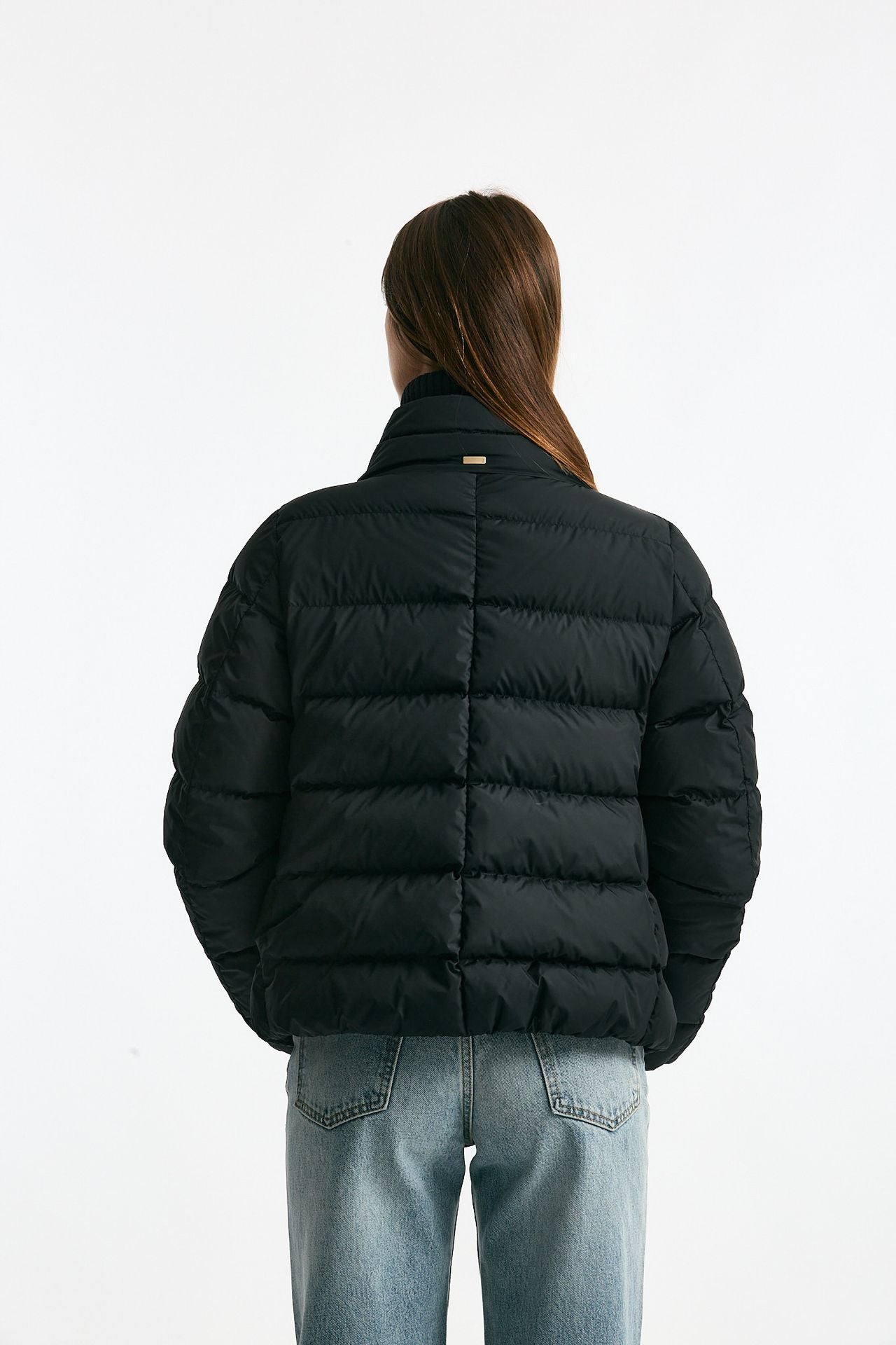 Piumino corto nero donna Herno - 2