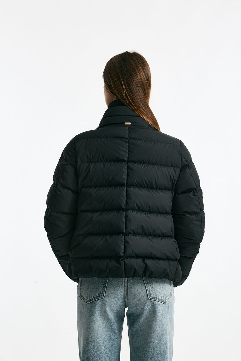 Piumino corto nero donna Herno - 2