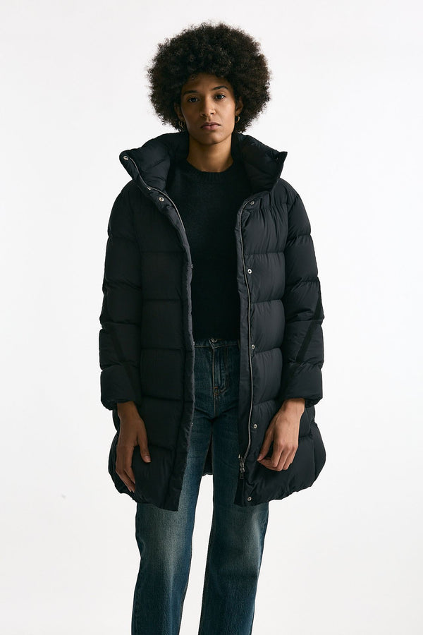 Piumino midi nero donna Herno