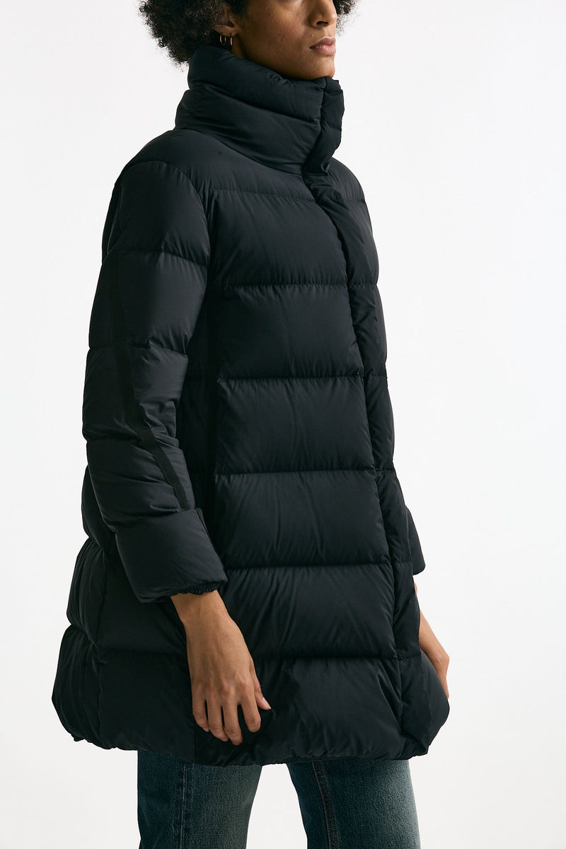 Piumino midi nero donna Herno - 3