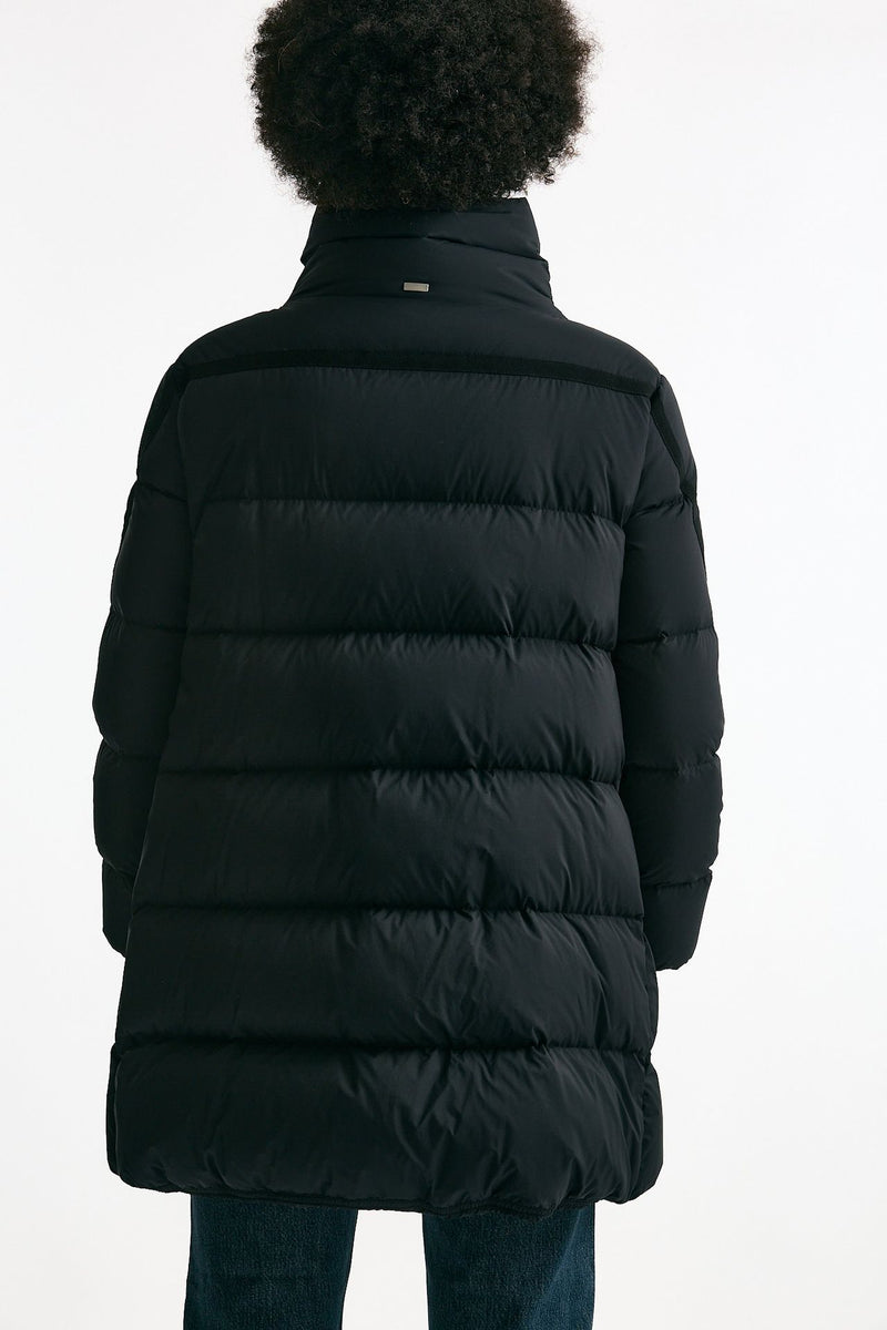 Piumino midi nero donna Herno - 4