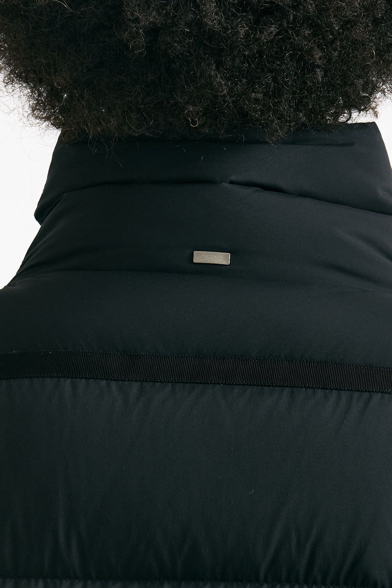 Piumino midi nero donna Herno - 5